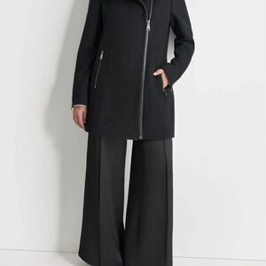 DKNY ASYMMETRIC WOOL JACKET